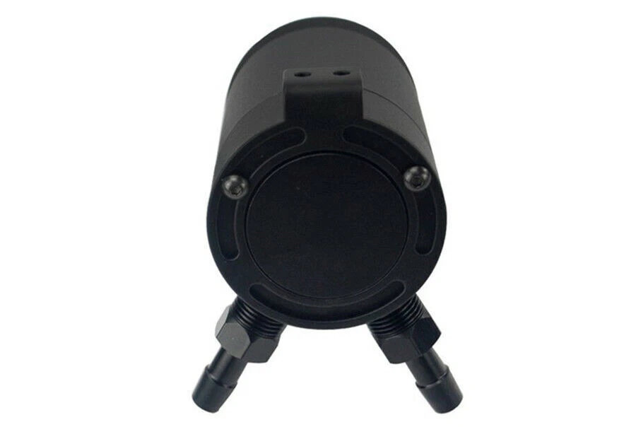 Carro 2 portas alumínio defeituoso 400 ml lata de captura de óleo tanque separador de óleo de ar 3/8" NPT - Imagem 3 de 4