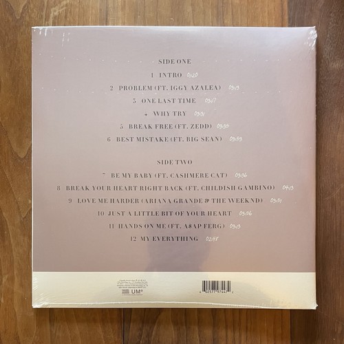 Ariana Grande My Everything Lavender Clear Split Vinyl New Sealed - Picture 4 of 4