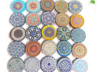 100 Turkish Coasters Wholesale Lot, 25 Different Patterns, Great for Resale
