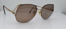 Vintage Gino Roma Dalton Gold Oval Half-Rimmed Metal Sunglasses FRAMES ONLY