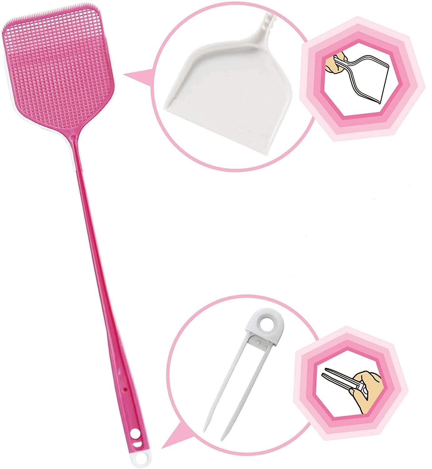 Plastic Fly Swatter With Tweezers pinch Don't have to touch the bugs