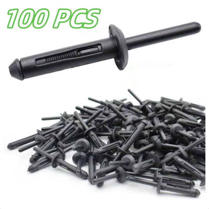 100X Plastic Flare Rivets Push Pin Clips 6506007AA Fender Wheel