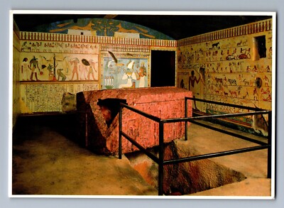 San Jose California CA Rosicrucian Museum Egyptian Noble Tomb Postcard P1
