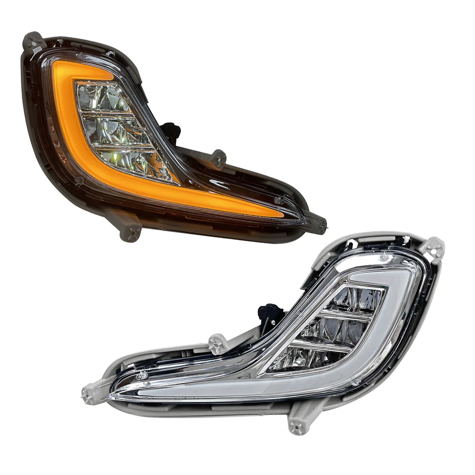 For 2012-2017 Hyundai Accent LED Fog Lights Front Bumper Lamps Pair w/DRL+Wiring - Imagem 4 de 4