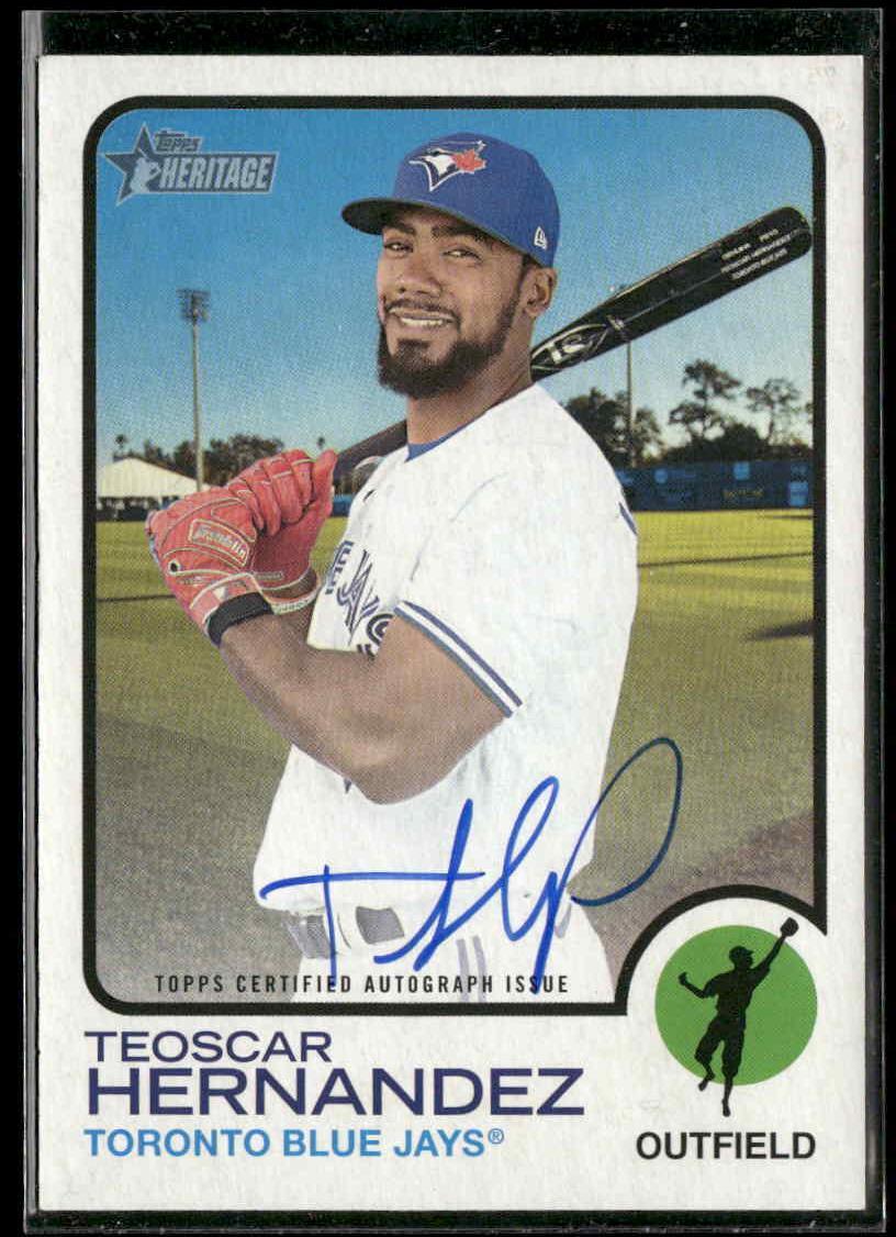 2022 Topps Heritage #ROA-TH Teoscar Hernandez Real One Autographs