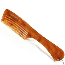 VTG TWEEZERMAN 12 Hair Dressing Comb Hand Made Italy Amber Translucent 8.5 RARE