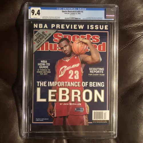 Sports Illustrated 2003 Lebron James Rookie CGC 9.4 NS 1st Pro Cover 38th Of 92