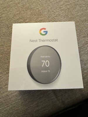 Brand New - Never Opened - Google Nest Smart Thermostat, Charcoal - GA02081-US 