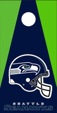 Cornhole Board Wraps Decals Vinyl Stickers Set of 2 - Seattle Seahawks