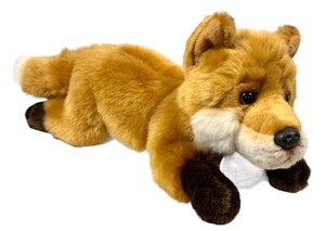 Russ Yomiko Classics Fox Plush Orange White Bead Eyes Floppy Stuffed Animal Toy