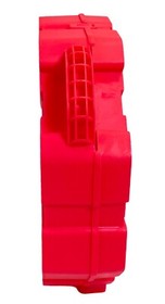 K'NEX Kid Knex Hexagonal Red Plastic Building Block Toy Storage Case 12x12x3.25"