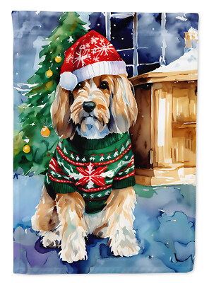 Petit Basset Griffon Vendeen 2 Holiday Sweater Dog Flag