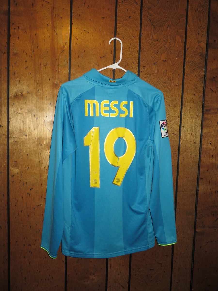 Authentic Nike 2007-2008 Barcelona Lionel Messi Away Jersey Kit