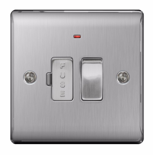 BG Nexus Brushed Steel Switches & Sockets Full Range Satin Chrome Grey Inserts - Picture 46 of 91