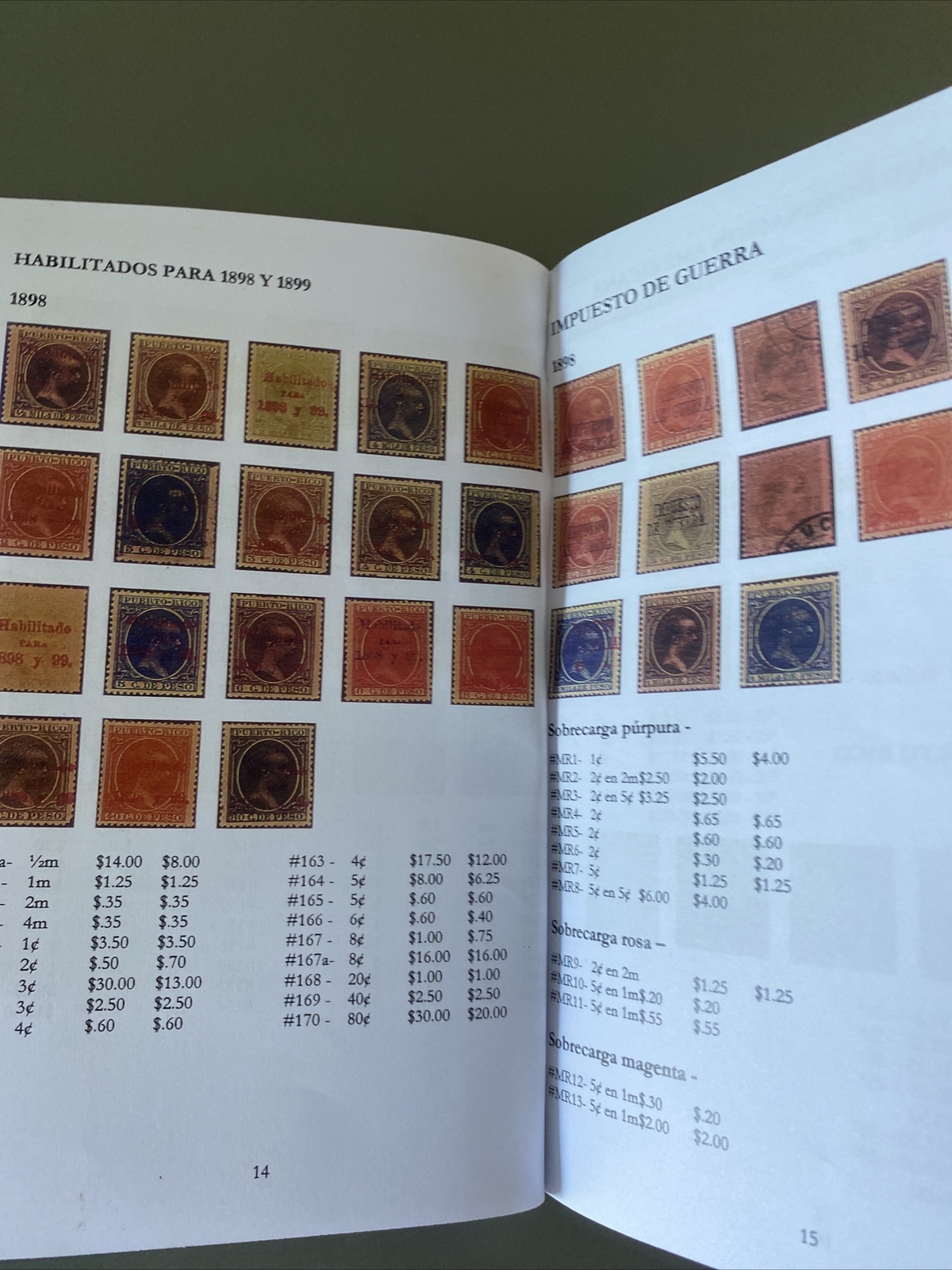 L@@K PUERTO RICO STAMPS CATALOGÓ 1855-2000 A COLOR