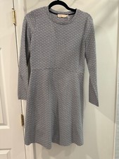 Tory Burch Dress Long Sleeve w/Crew Neck Iconic Link Print Small $350