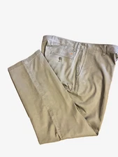 Dockers Mens Size 36x32 Tan Khaki Classic Fit Flat Front Chino Pants