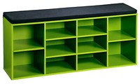 Kesper Schuhschrank / Sitzbank 15982-13 In GrüN Mit Sitzkissen / Flurregal