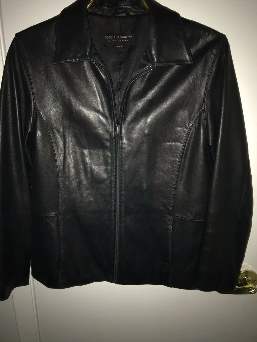 Port authority shop leather jacket