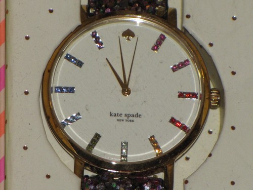 Kate Spade New York Watch Gold Plated Womens Genuine Leather Metro Grand U 0297A - Picture 3 of 24