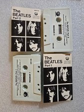 The Beatles - White Album Parts 1 2 Cassette Tape 1971 - untested