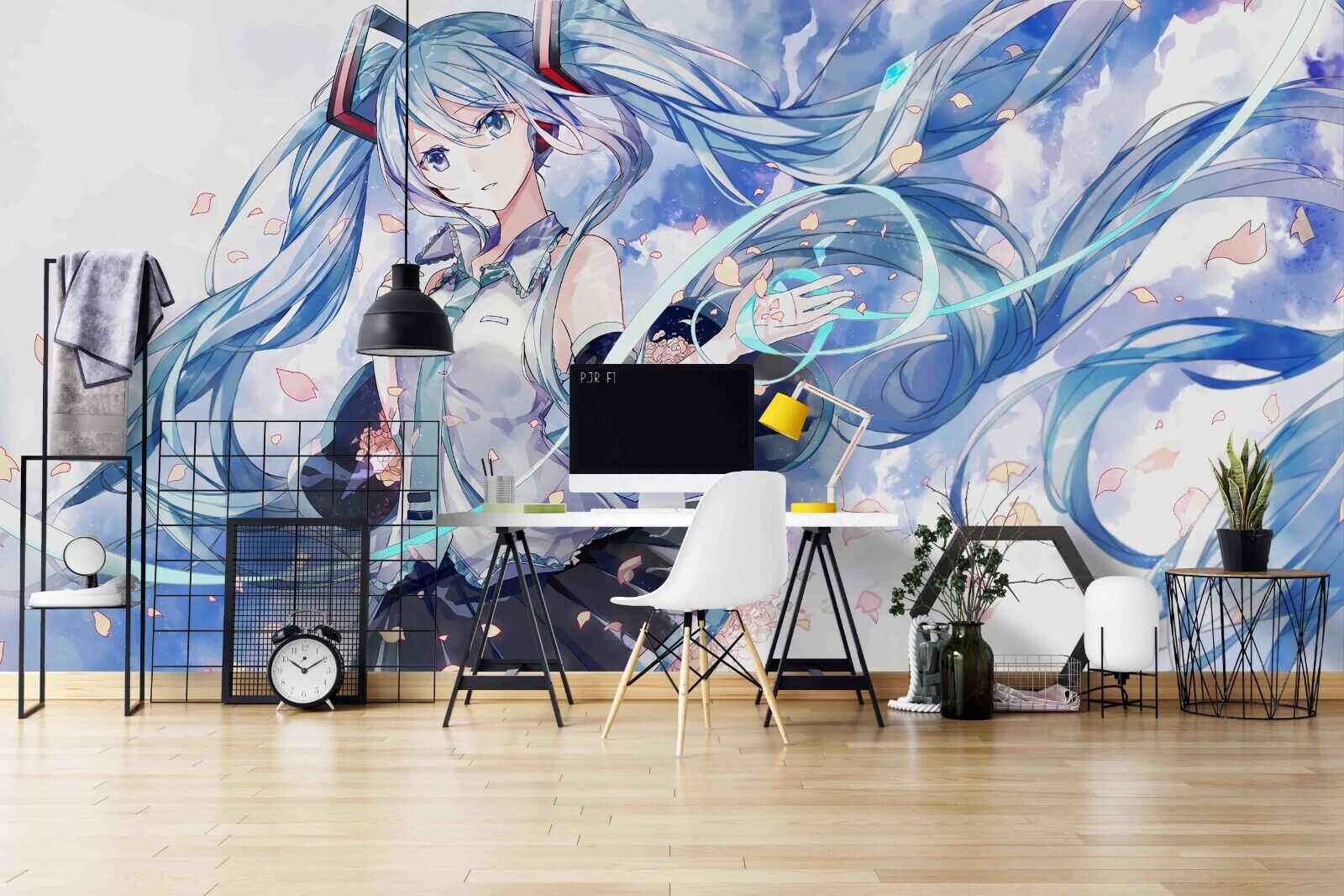 3D Anime Girl Blue Wallpaper Wall Murals Removable Wallpaper 21 | eBay