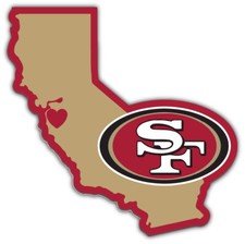 San Francisco 49ers NFL Football Logo Sport Car Bumper Sticker Decal "SIZES"