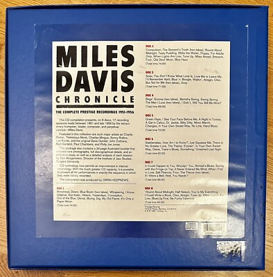 Miles Davis Chronicle: Complete Prestige Recordings 1951-1956 8 CD