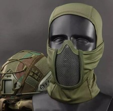Military Tactical Balaclava Mesh Mask Airsoft Paintball Face UV Protection Hood