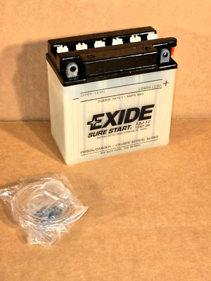 EXIDE SURE START 12J-12~12N7-3B  12V 7A ~MOTORCYCLE BATTERY ~NEW~ ACID NOT INCL