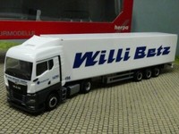 1/87 Herpa Man Tgx Gm Willi Betz Koffer-Sattelzug 313544