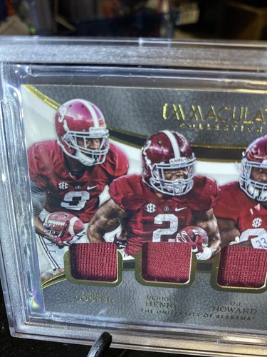 2017 Immaculate Quad, COOPER,DERRICK HENRY, HOWARD, STEWART/99 Alabama BGS 🔥 - Picture 5 of 9