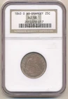 1840 O 25C Seated Liberty Quarter AU58 NGC