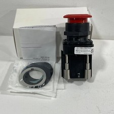 Allen Bradley 800H-FRXT6D2Y 30mm Push-Pull Twist Release Red Mushroom Head