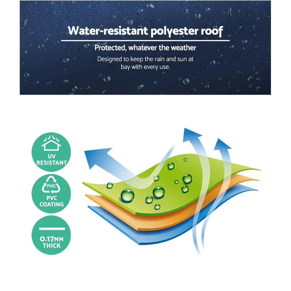 NNEDSZ Instahut Gazebo Wedding Party Marquee Tent Canopy Outdoor Camping Gazebos - Image 3 of 3