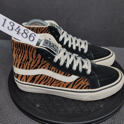 Vans SK8-Hi 38 Decon Shoes Womens Sz 5.5 Black Brown Skate Sneakers