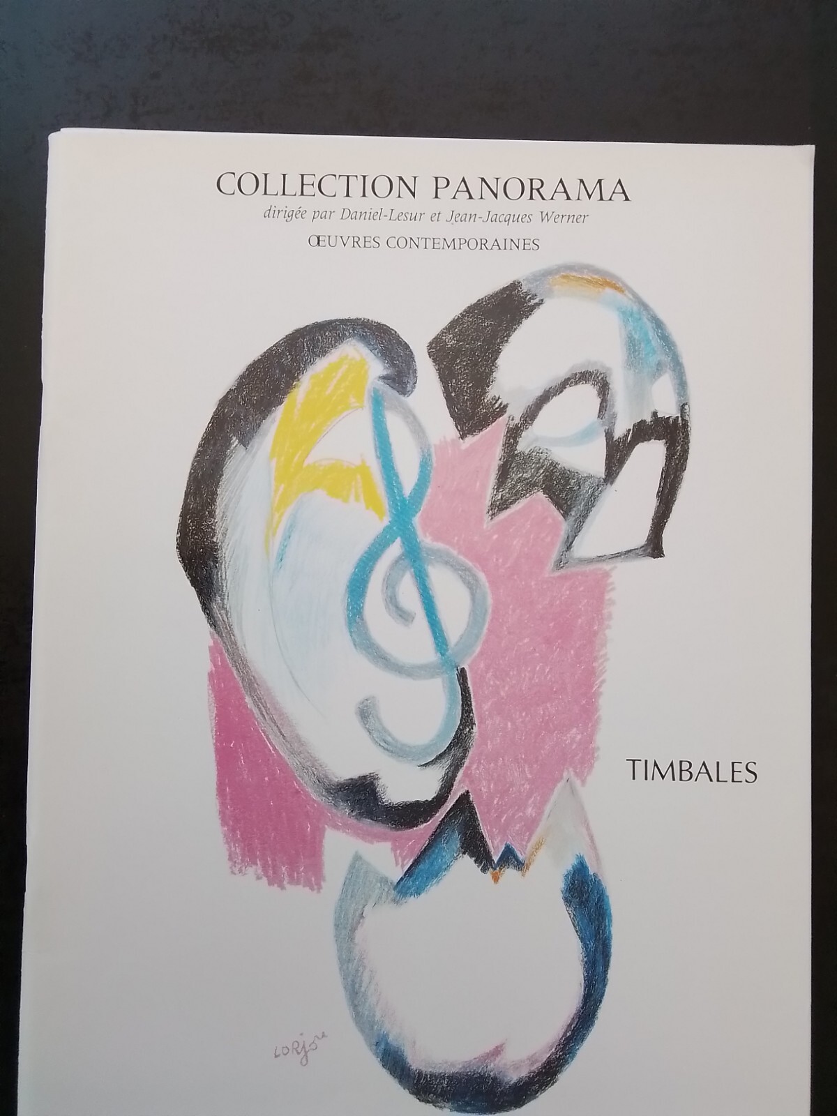 Partition Panorama timbales et piano avec notation contemporaine claire