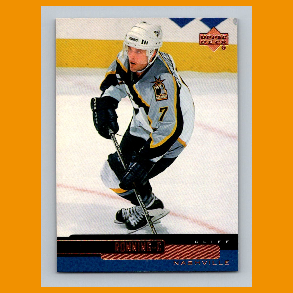 ken様5点まとめ ERNEST RANGLIN SKATALITES Cliff Ronning #72 1999 Upper Deck Nashville Predators Hockey Card