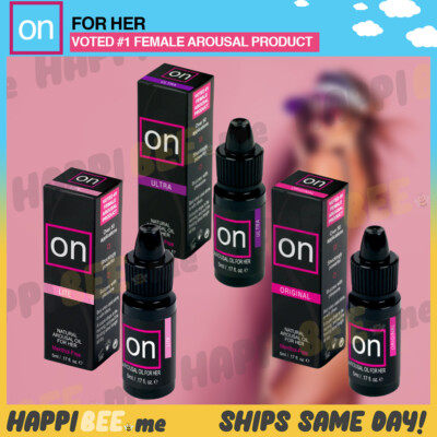 SENSUVA ON FOR HER Clitoral Gel Warming Cool Ultra Lube Stimulating Lubricant
