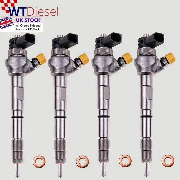 X4 0445110369 BOSCH DIESEL FUEL INJECTOR AUDI SEAT SKODA VW 2.0TDI - Image 2 of 4