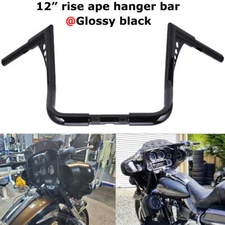 For Harley Electra Glide Ultra Classic 1982-2023 Ape Hanger Handlebars 12" Rise
