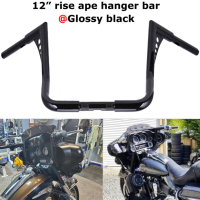 12'' Rise Ape Hanger HandleBar For Harley Touring Road Electra Glide Street King