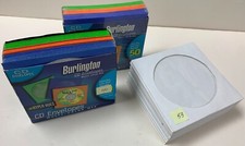 o'o'o . Lot of 143 . CD SLEEVES . Paper with Window . Multi-Colored and White