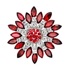 Wedding Brooches for Bouquets Flower Brooch Exquisite Corsage Accessories Red 2