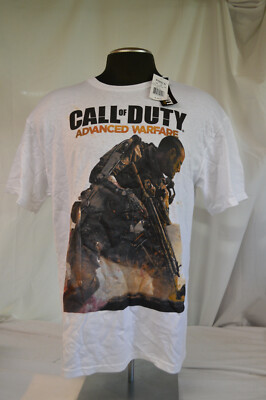 NEW Call of Duty Advanced Warfare White Graphic Tee / Collectable Tin Mens Small