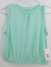 XERSION SPLIT BACK QUICK DRY TANK TOP Girl's Size Medium 10-12 MINT GREEN  NWT!!