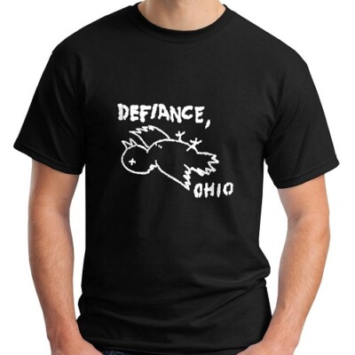 Defiance Ohio T shirt Tee Rock Underground Music Punk Medal 
