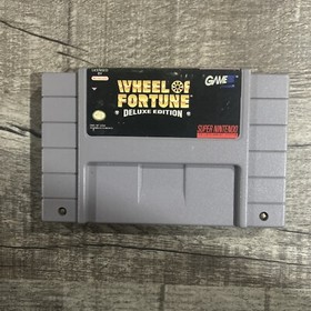 Super Nintendo Video Game vtg SNES box 1991 Wheel of Fortune Deluxe Edition NES