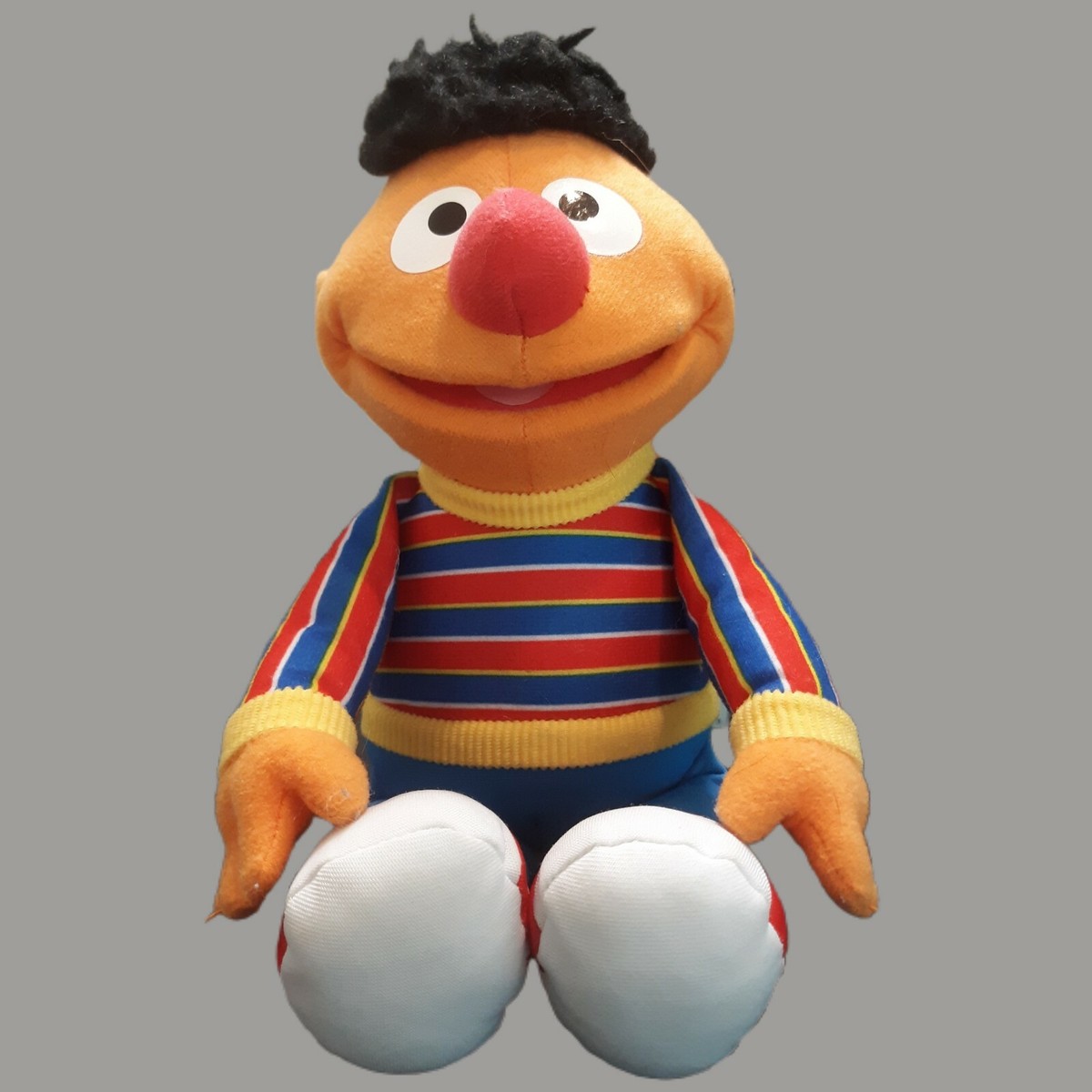 Sesame Street Stripe Shirt Ernie Plush 2013 Stuffed Animal Hasbro