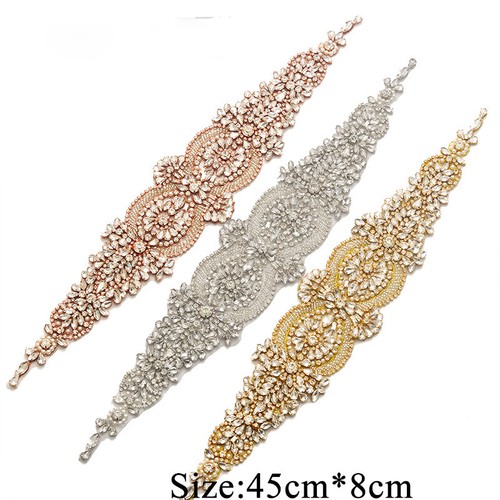 FEOYA Cintura Strass Donna Cintura da Sposa con Strass Cintura Matrimonio in Raso Cintura Cristallo Fascia Cintura per Abito Vestito Elegante Cintura con Diamanti Nastro Sottile Accessori Sera Avorio